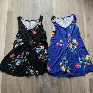 Old Navy Size Small Maternity Bundle of 2 Floral Tank Tops